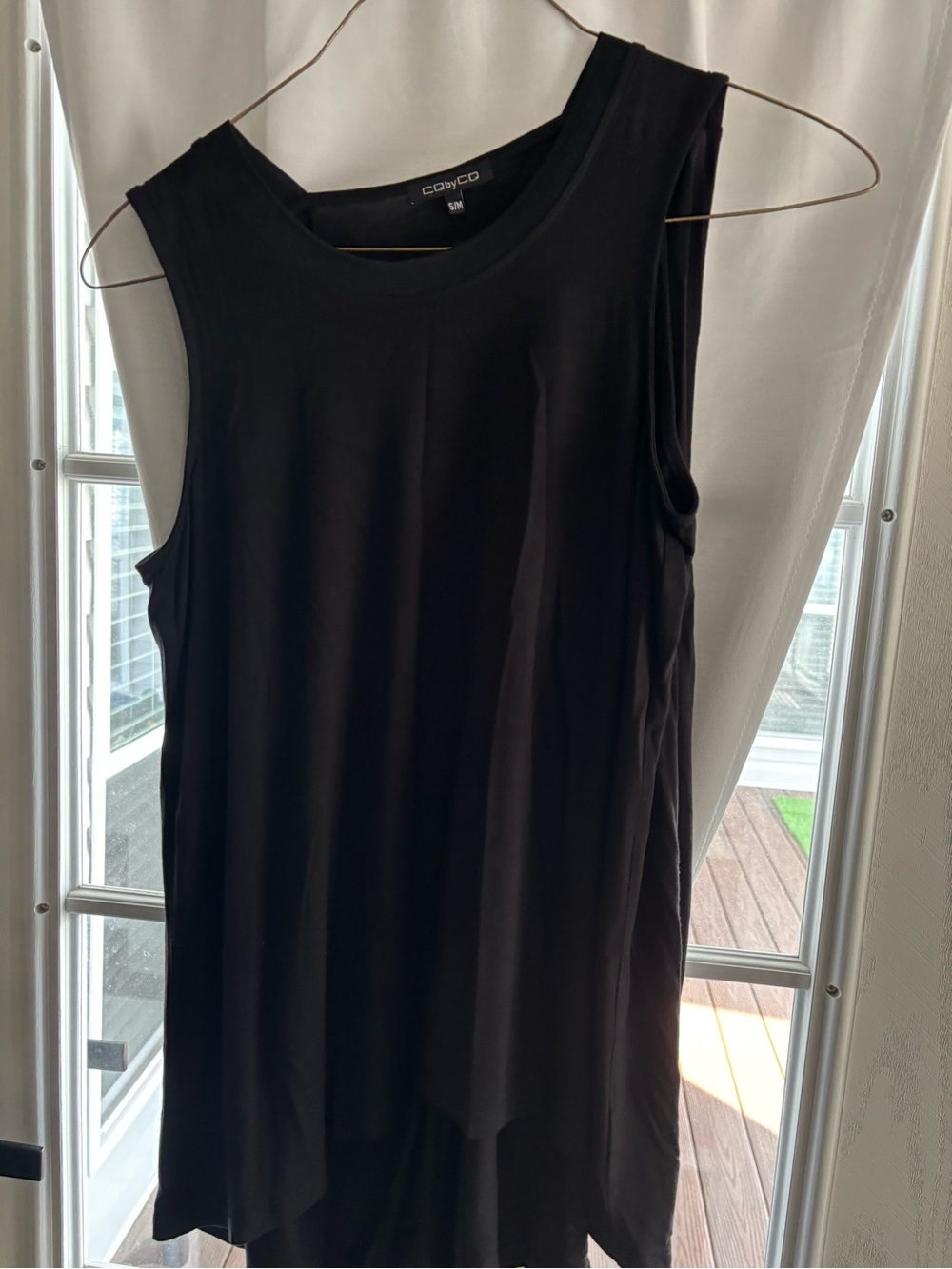 Sleeveless Black Tank Top